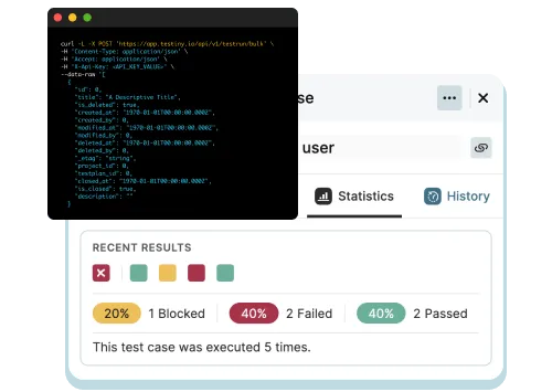 Export detailed reports from Testiny for your automation efforts