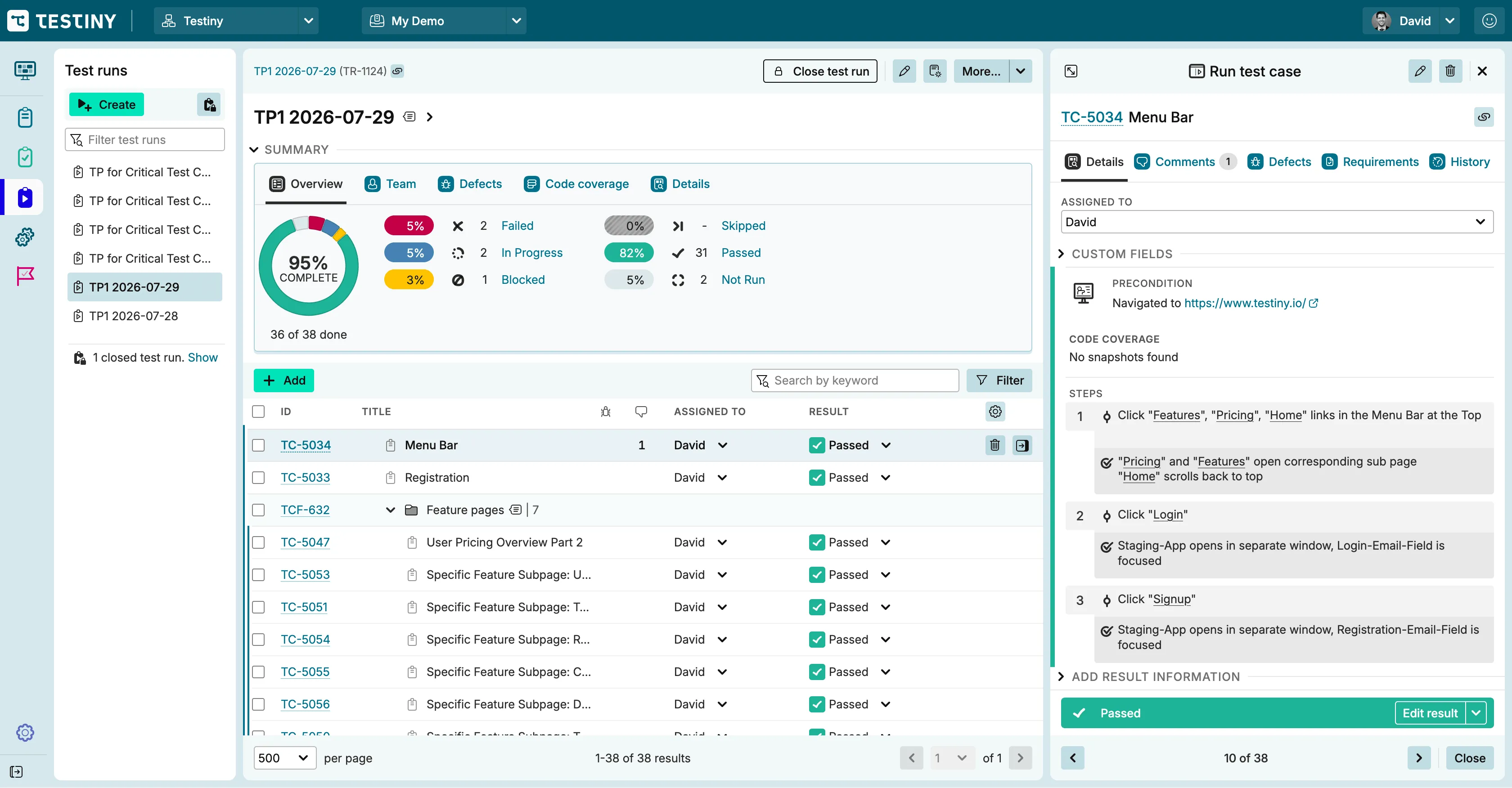Testiny - See our tool in action