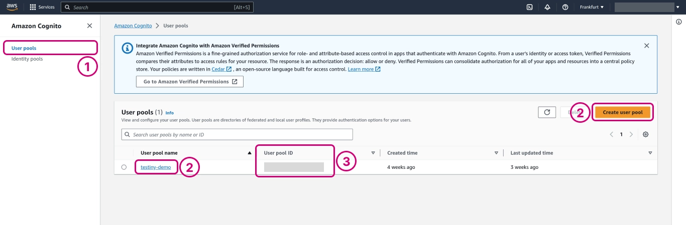 amazon configuration - step 1