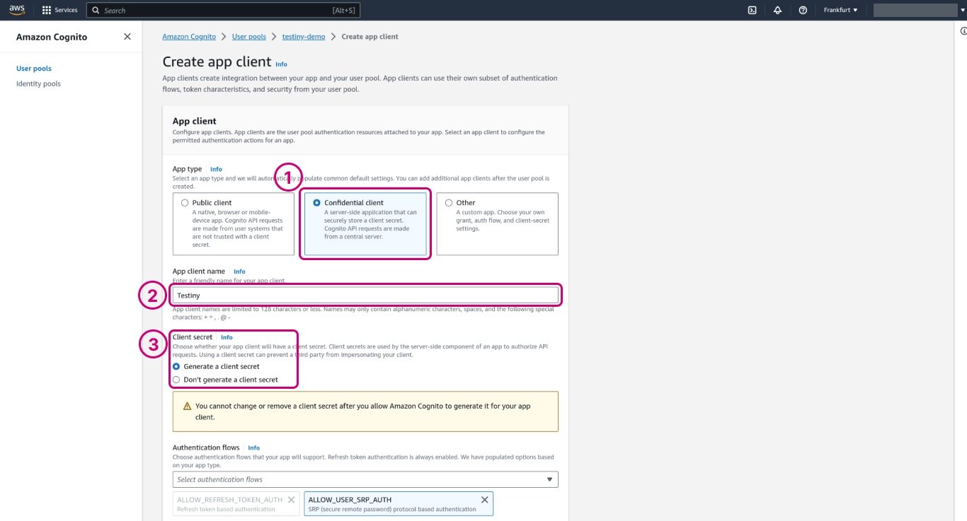 amazon configuration - step 4