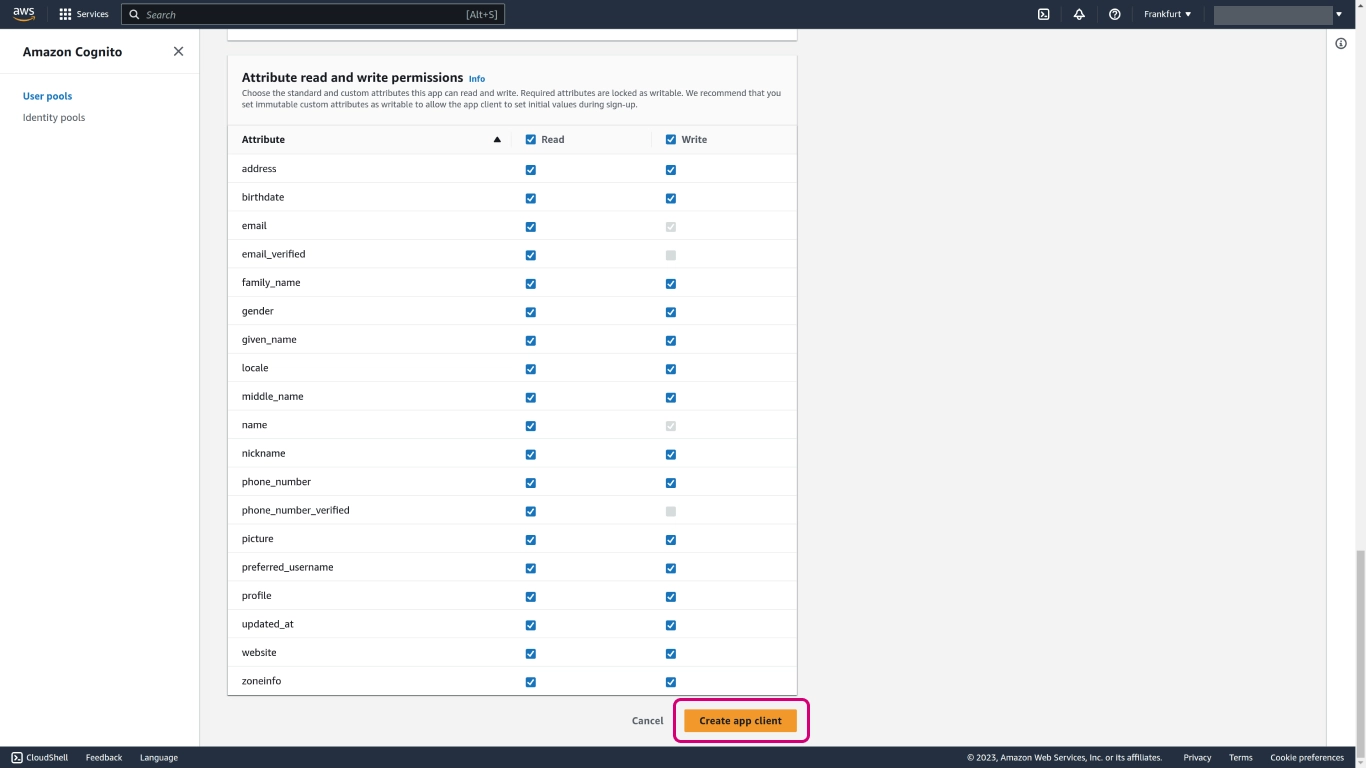 amazon configuration - step 6