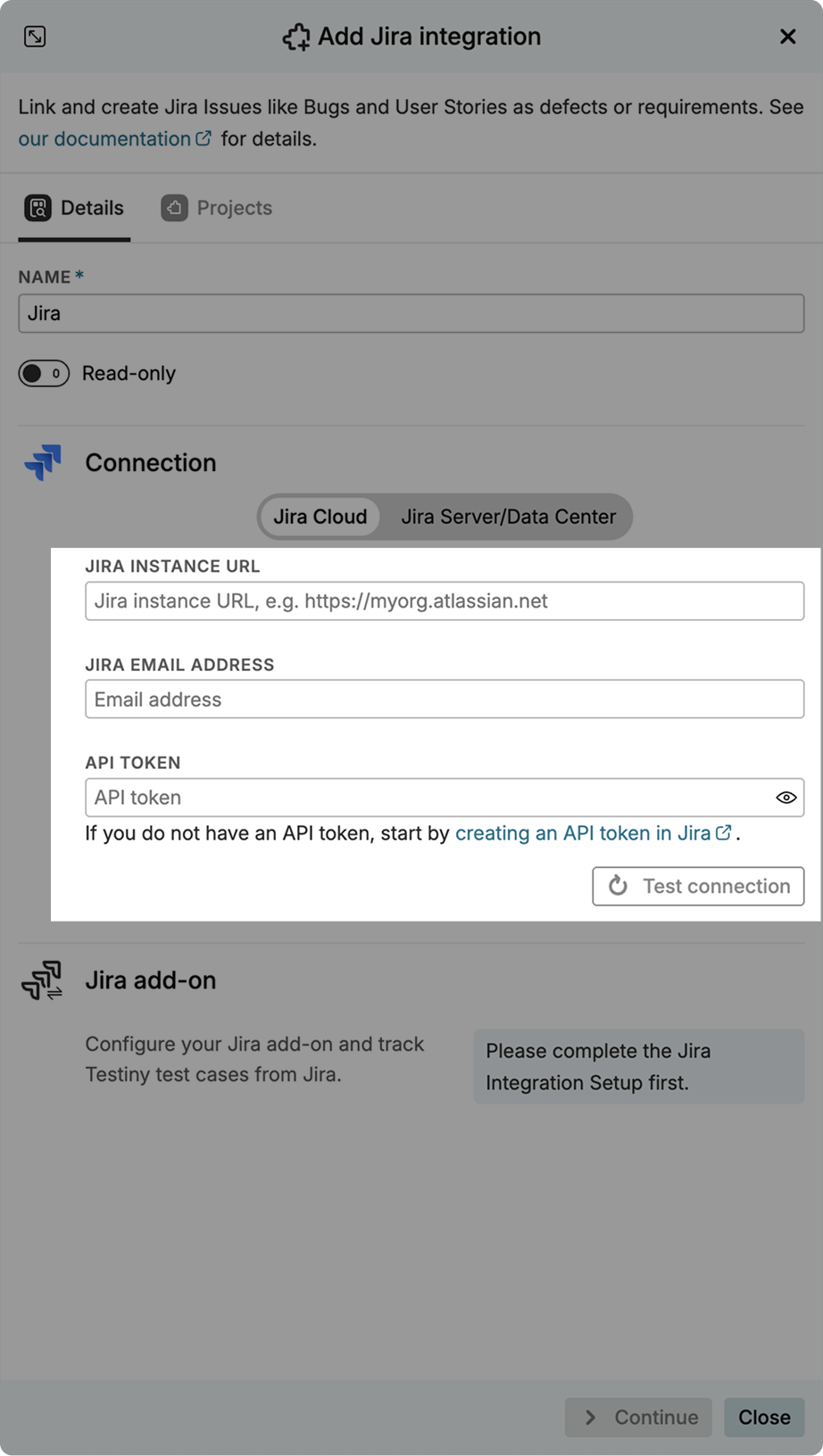 Jira — Credentials