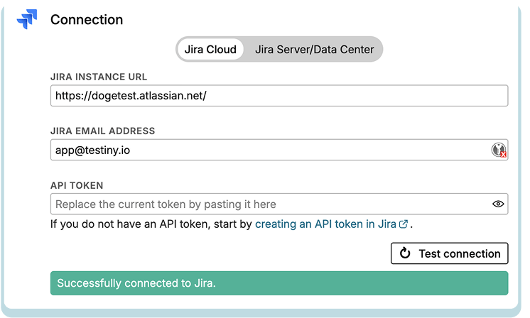 Jira — Connection successful