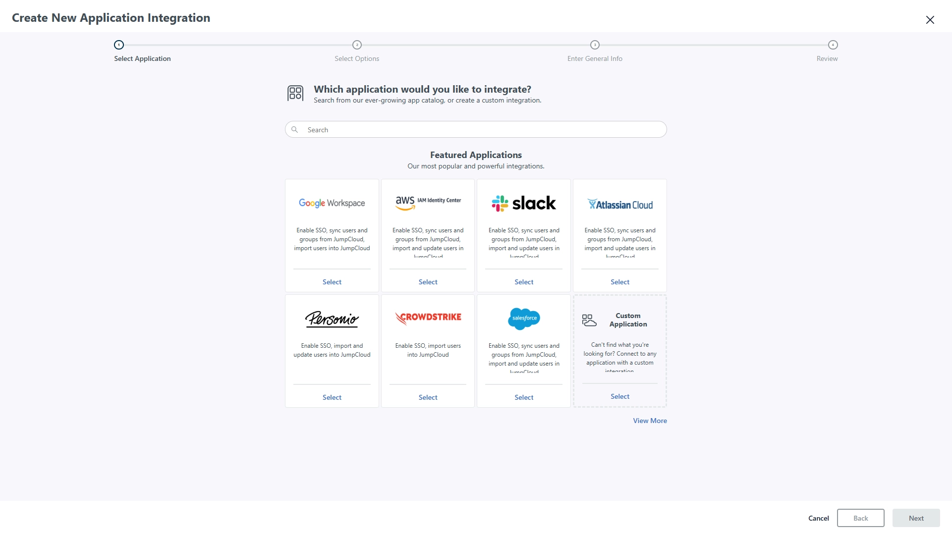 JumpCloud SSO via OIDC Configuration - Step 1