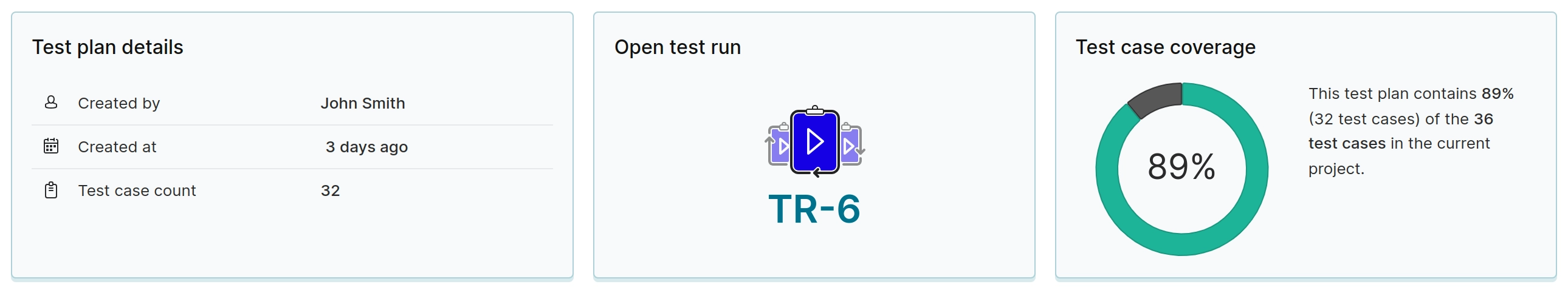 Test plan overview