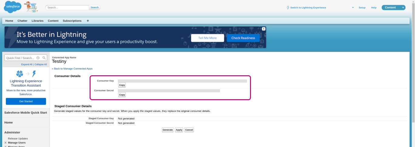 salesforce configuration - step 7